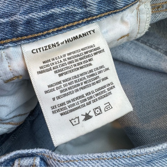 Citizens of humanity Serena High Waist Wide Leg Culotte Jeans High Dive Crop 27 - Picture 9 of 11